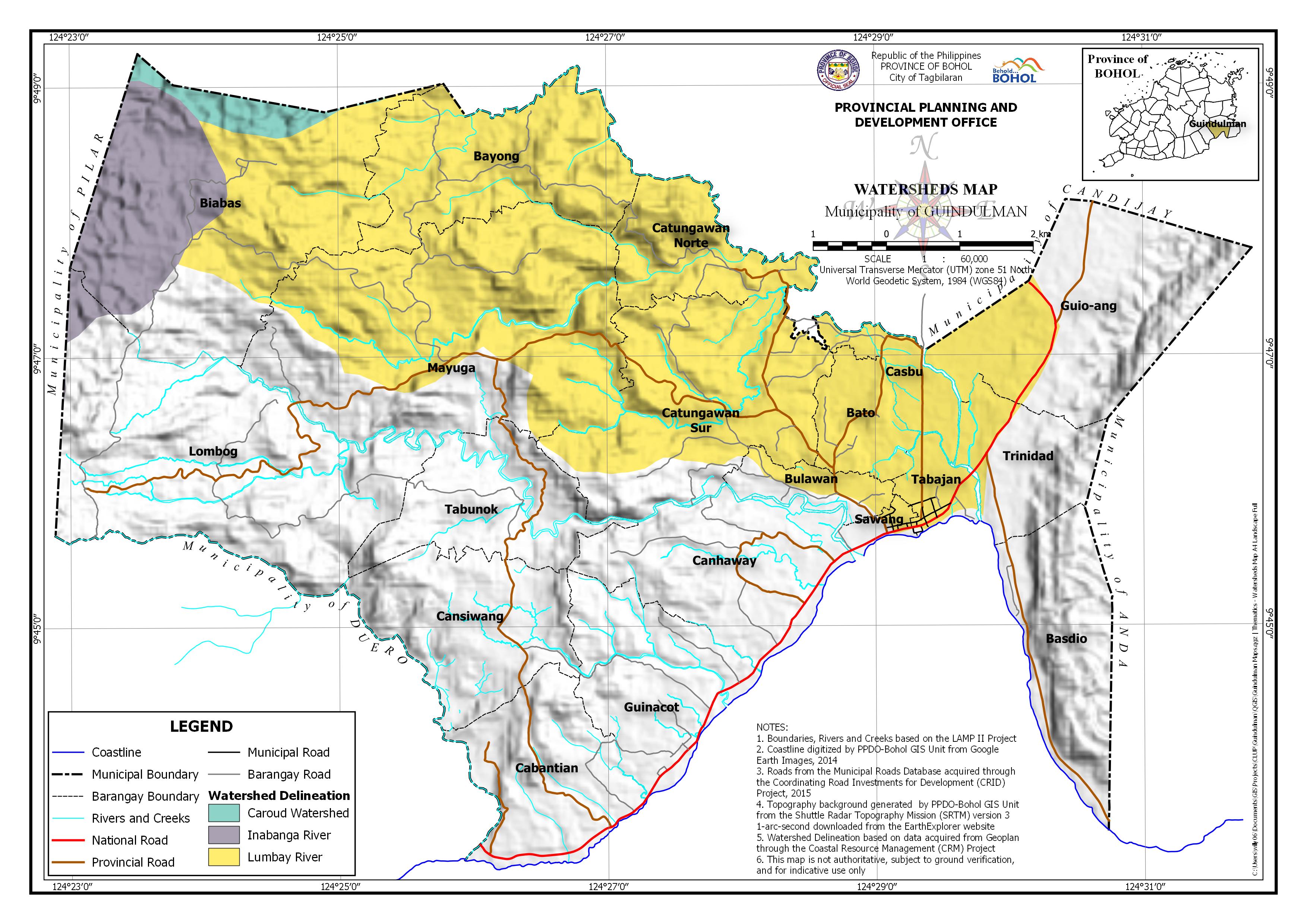Watersheds Map